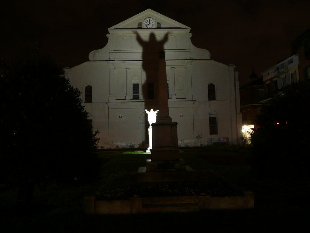 New Orleans, LA Saint Louis Cathedral Jesus shadow Flickr