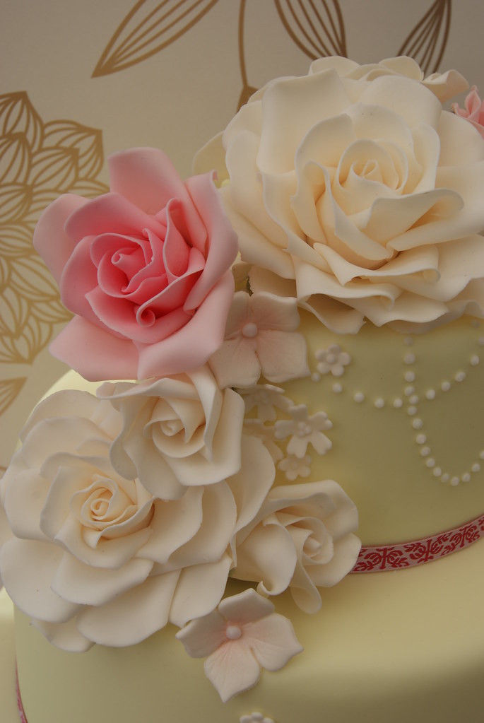 Sugar Roses A closeup shot of handmade sugar roses in ivo… Flickr