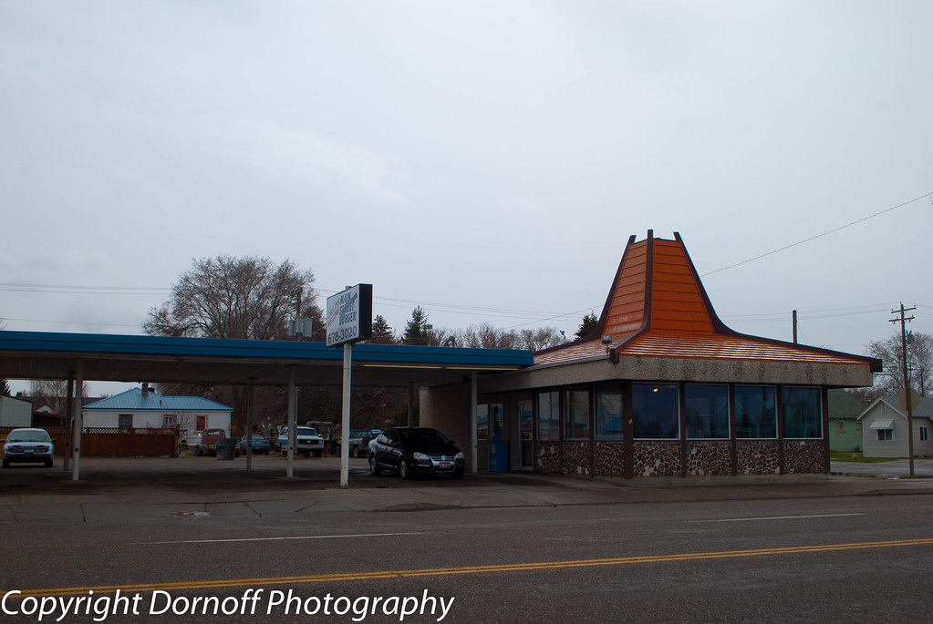 Old A&W Now Main Street Burger Burley, Idaho is an interes… Flickr