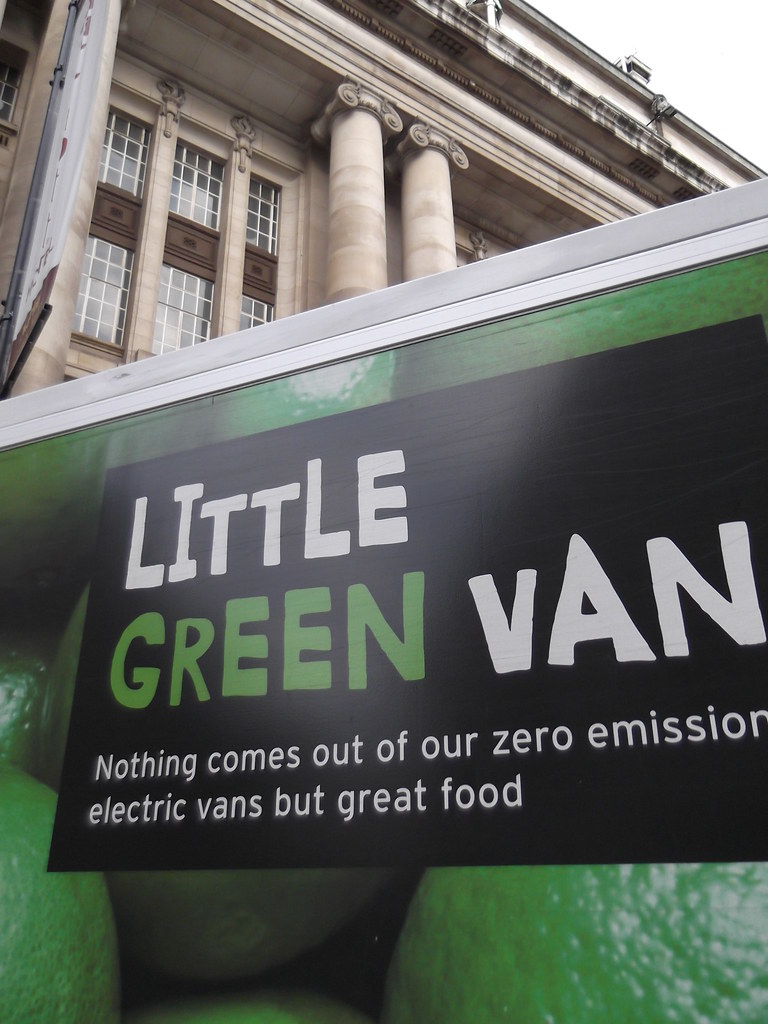 Sainsbury's Electric van Climate Group Flickr