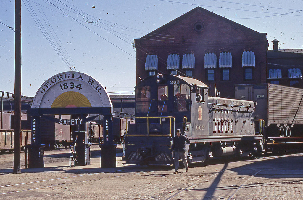 RR yards in Augusta March 1967 Lane Flickr