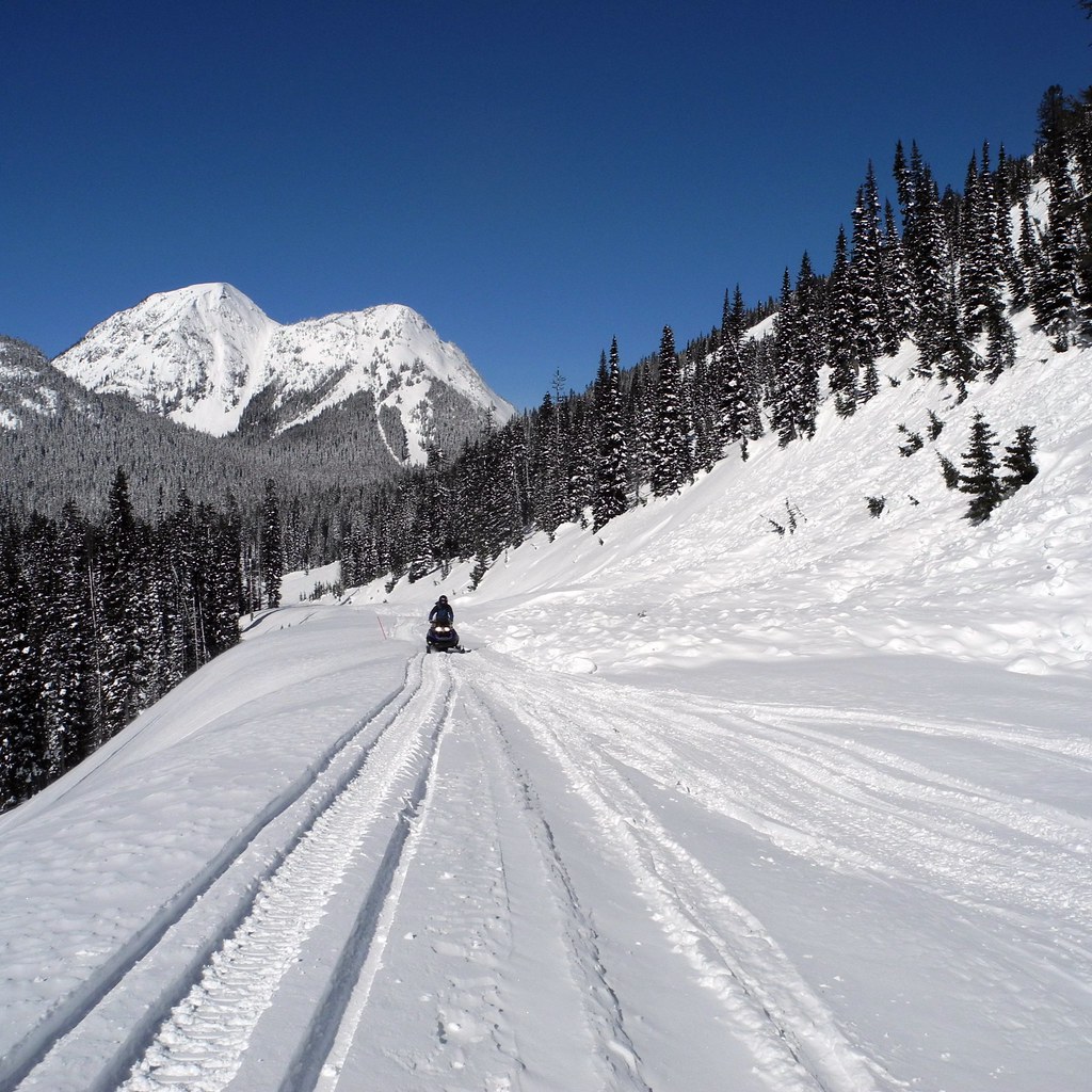 Snowmobiling the North Cascades Highway We used snowmobile… Flickr