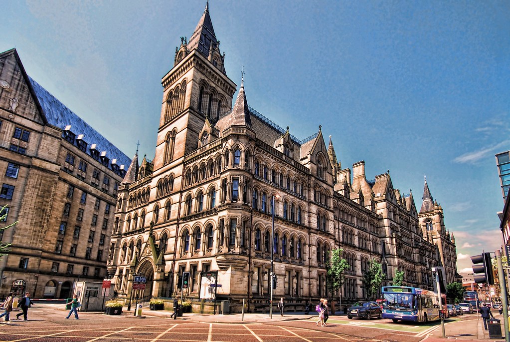 Manchester The Town Hall View On BlackMy HDR version of Ma… Flickr