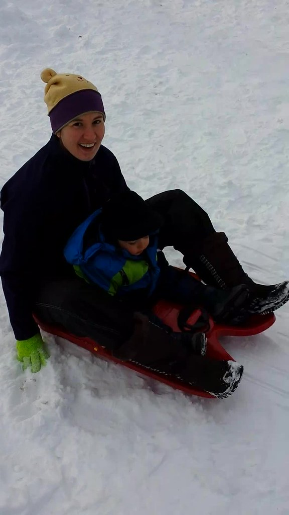 First time sledding in Boston (in 2013)! Just one spot to … Flickr