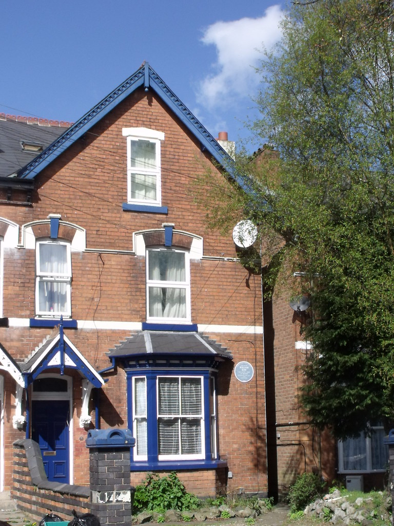 144 Poplar Avenue, Edgbaston blue plaque William Slim a photo on