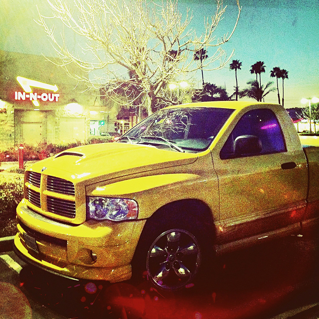 yellow dodge. culver city, ca. 2012. apple iphone 4S. apps… Flickr