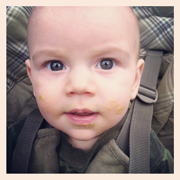 Aiden sporting the green peas Heather Flickr