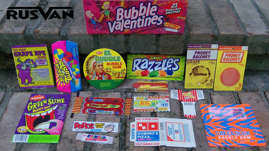 bubble gum wrappers packages rusVan collection Topps 1986 … Flickr