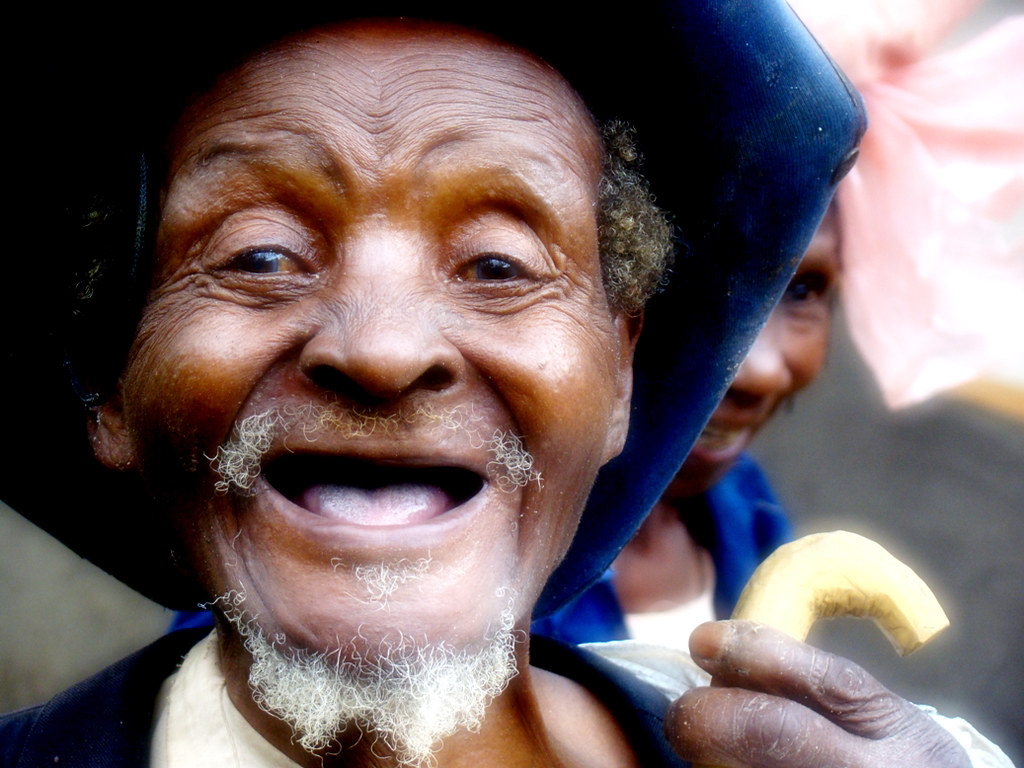 A happy old man with no teeth in Bududa rebecca_genevive