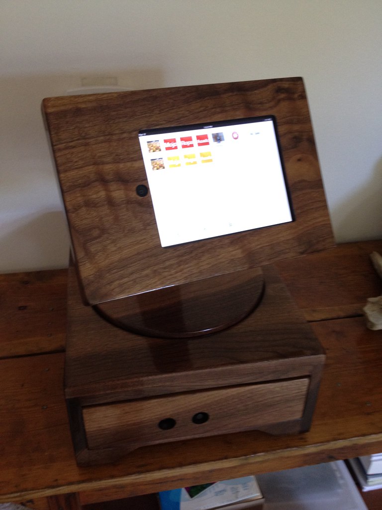 "Square" iPad Cash Register Walnut Includes an integrate… Flickr