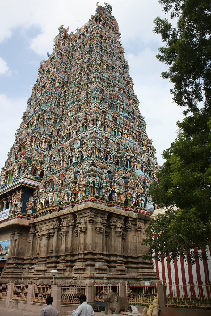 Madurai, Sri Meenakshi Temple, western gopuram Madurai, Sr… Flickr