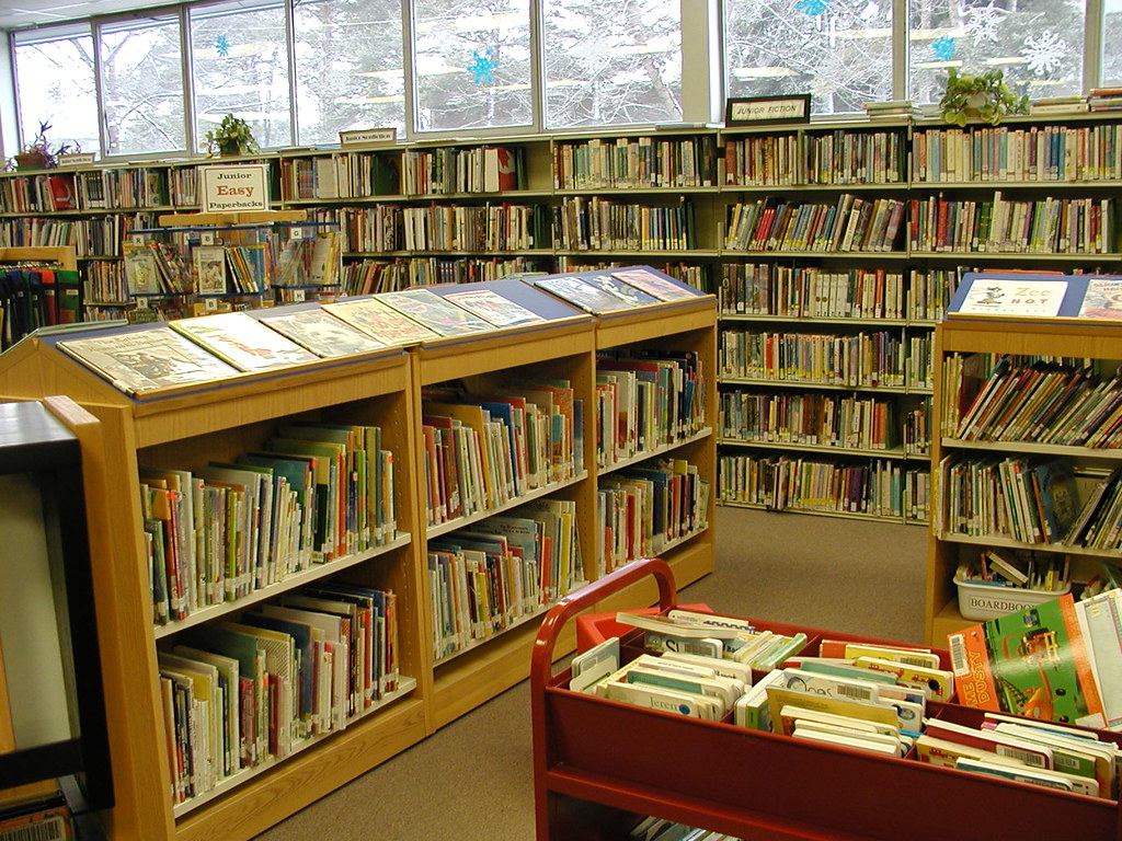 book_stacks Waterloo Public Library Flickr