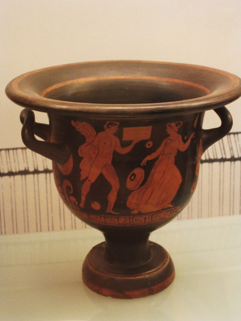 Archaic Greek vase with Framedrum & central sun symbol de… Flickr