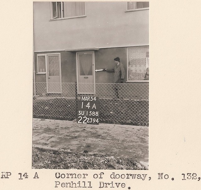 1954 No.132 Penhill Drive, Swindon (OS "A Man with a Stick" series