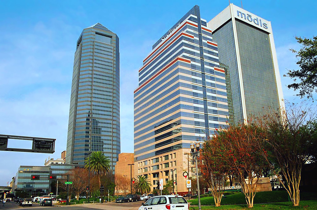 Downtown Jacksonville Skyscrapers Three of Jacksonville's … Flickr