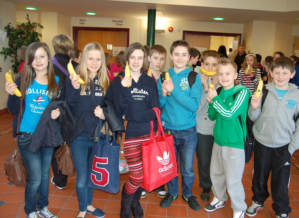 Hawarden High School enjoy their Fairtrade bananas! Flickr