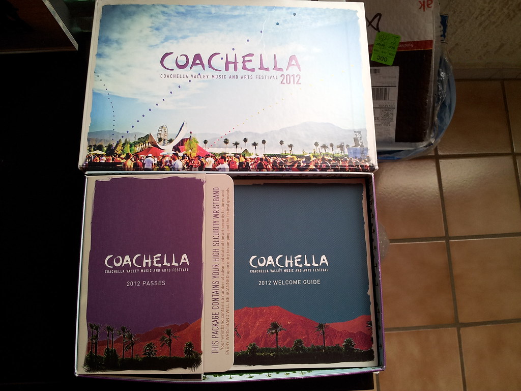 Coachella Tickets are HERE! Opening the Box... Passes and … Flickr
