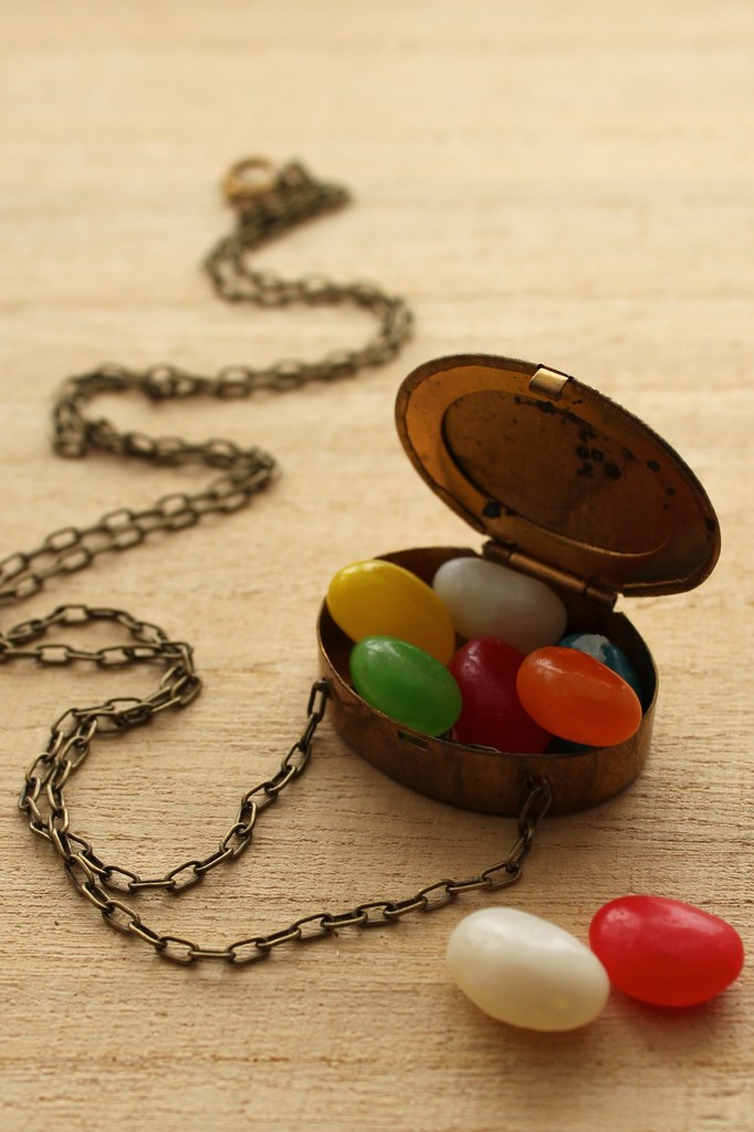 Brass Pill Box Necklace Flickr
