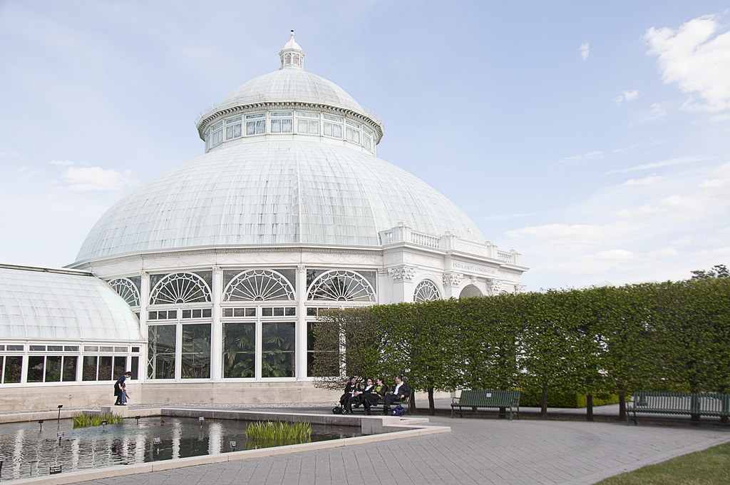 conservatory from pond New York Botanical Gardens Bronx, N… Flickr