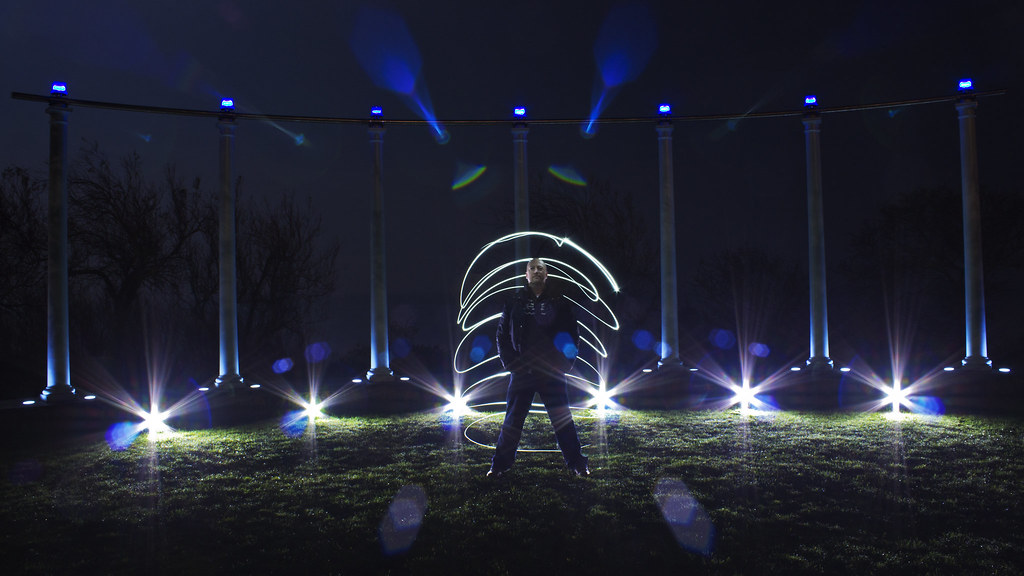 Light Painting Lens Flare Press 'L' to view on black. A sl… Flickr