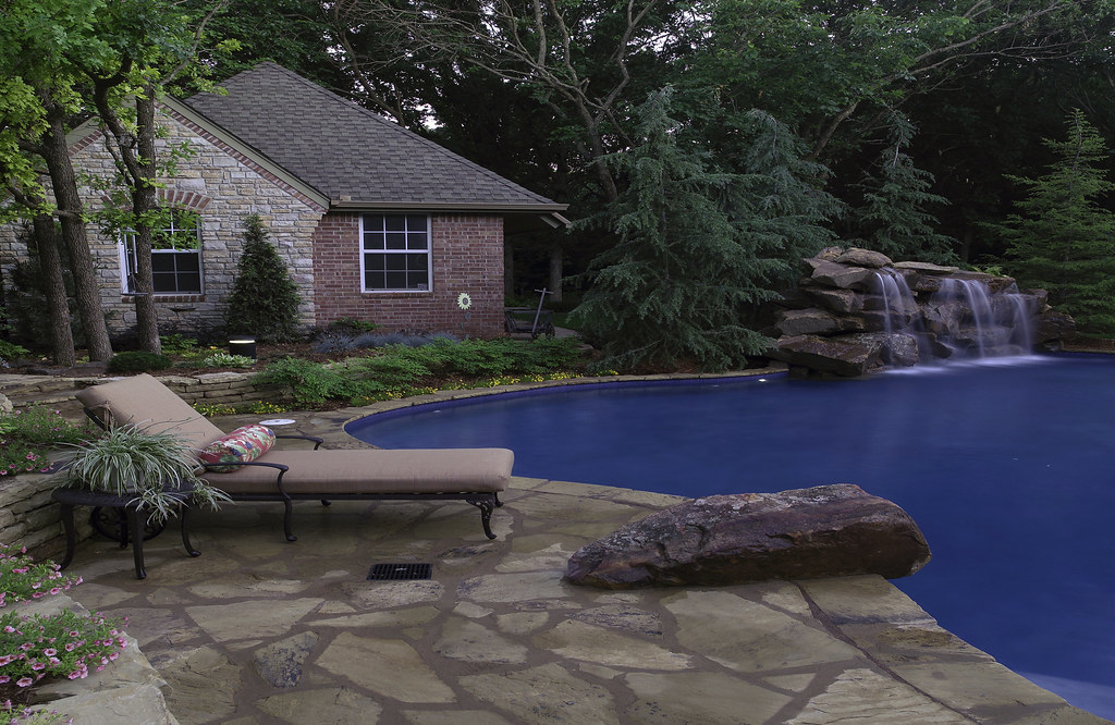 Edmond Estate View of natural boulder waterfall and diving