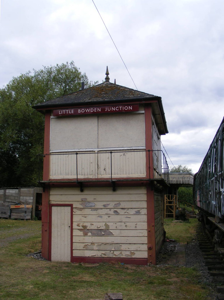 Little Bowden Junction signal box, a Midland Railway box … Flickr
