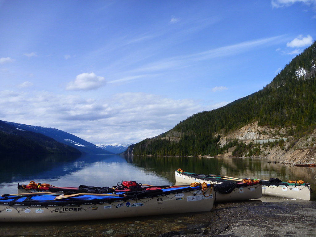 Lake Revelstoke, BC downstream of Revelstoke dam Canada Canoe Odyssey