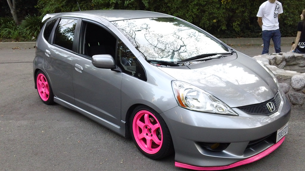 Honda Fit Rice rocket finish, but not down with the pink r… Flickr