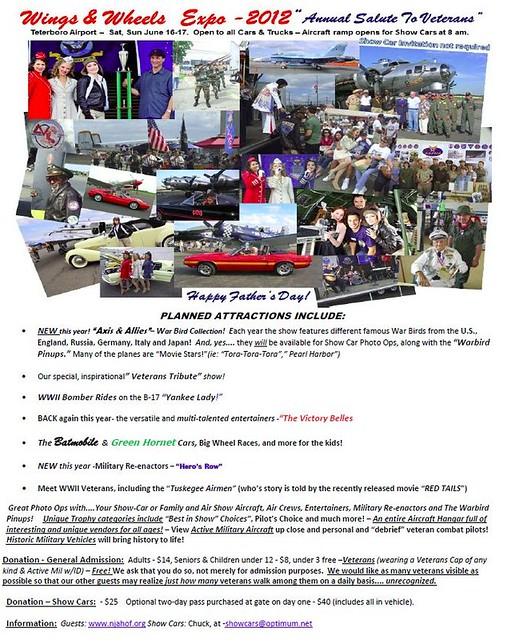 2012 Wings and Wheels Expo Brochure, Teterboro Airport, Ne… Flickr