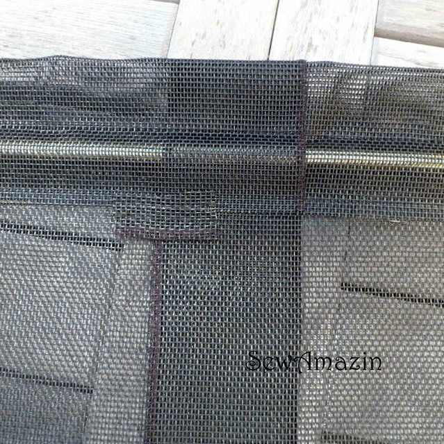 DIY Screen Door Curtain blogged SewAmazin Flickr