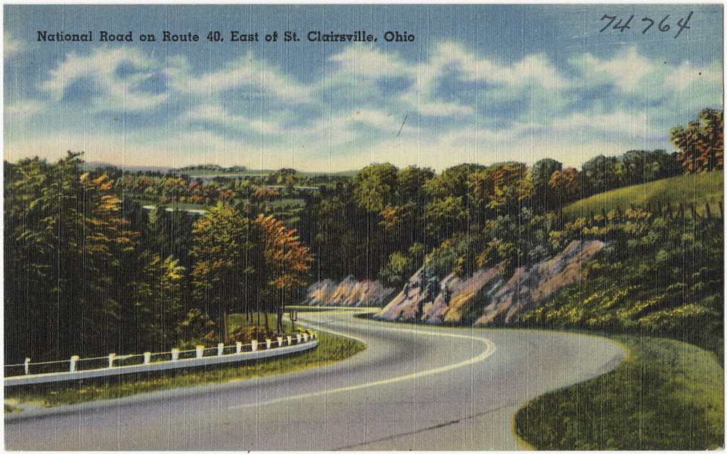 National Road on Route 40, east of St. Clairsville, Ohio a photo on