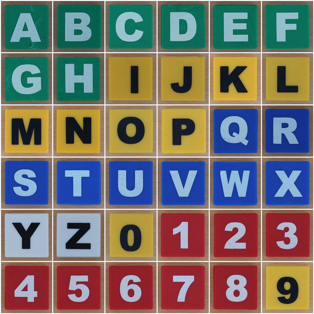 Spelling Brick letters & numbers 1. Spelling Bricks letter… Flickr