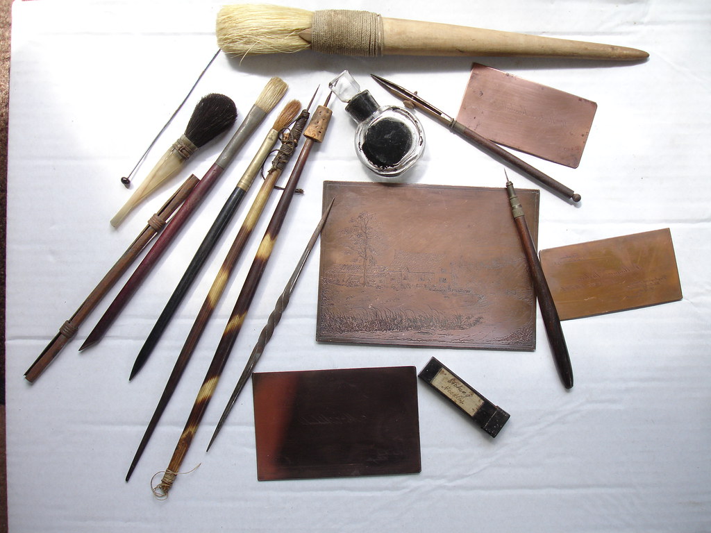 Good things come in little boxes Vintage etching tools a… Flickr