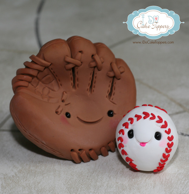 Baseball and Mitt Polymer clay sculpture of baseball and m… Flickr