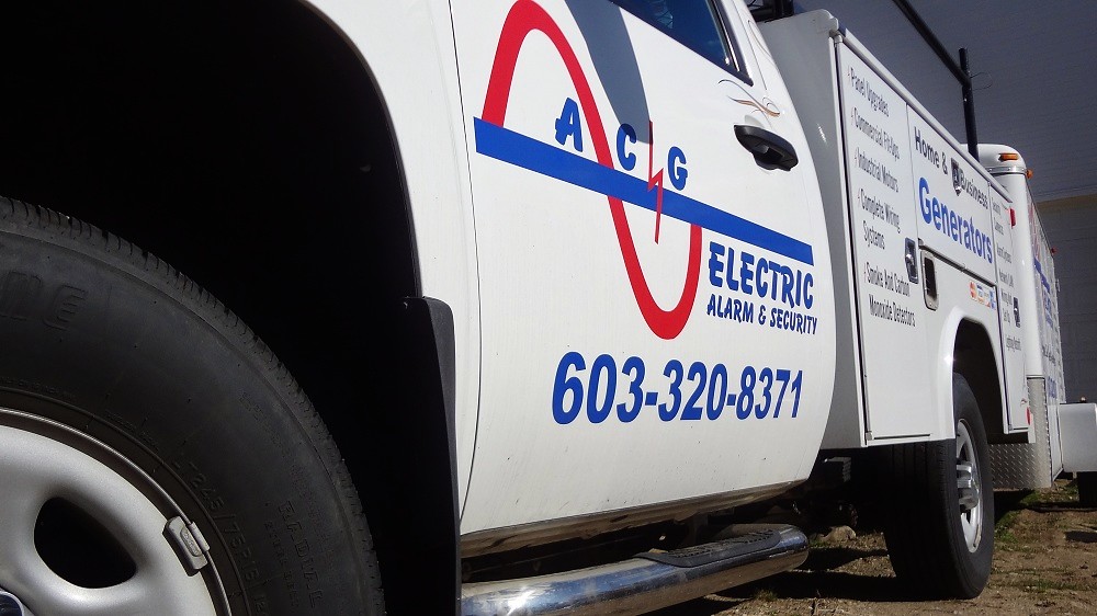 Nashua NH Electrical Contractor Truck ACG Electric, Alarm and