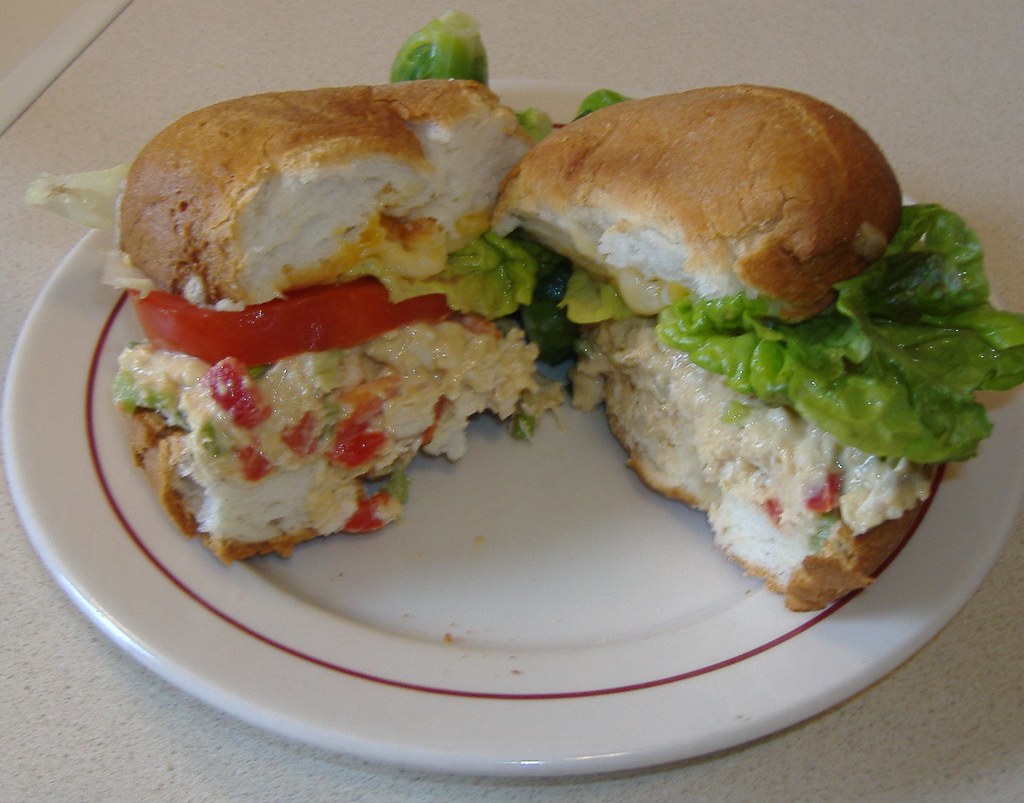 Hummus Chicken Salad Sandwich Chicken Salad made with humm… Flickr