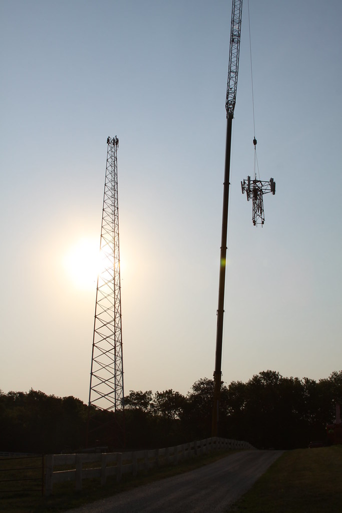 Great Day for a Lift 350 ton at cell tower Ideal Crane Rental, Inc
