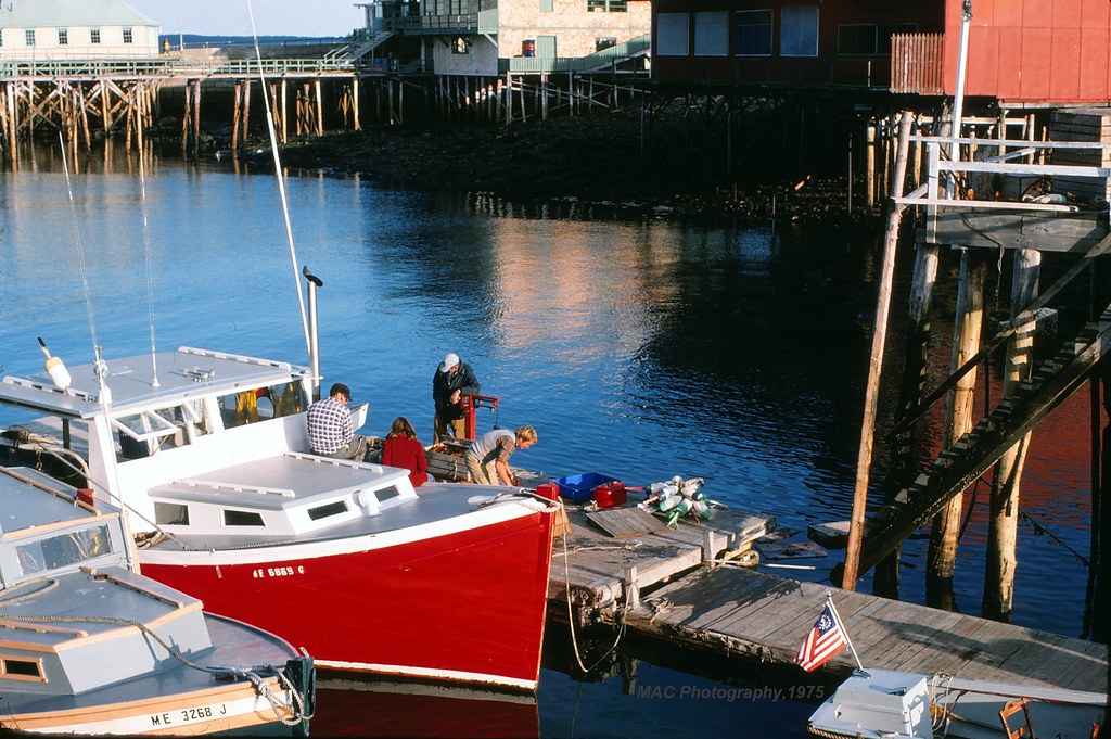 Lobster Boat, Bar Harbor, Maine 1975 Vintage Kodak Kodachr… Flickr