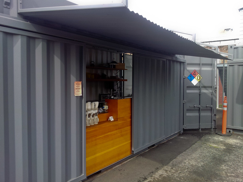 Shipping container beer garden a photo on Flickriver