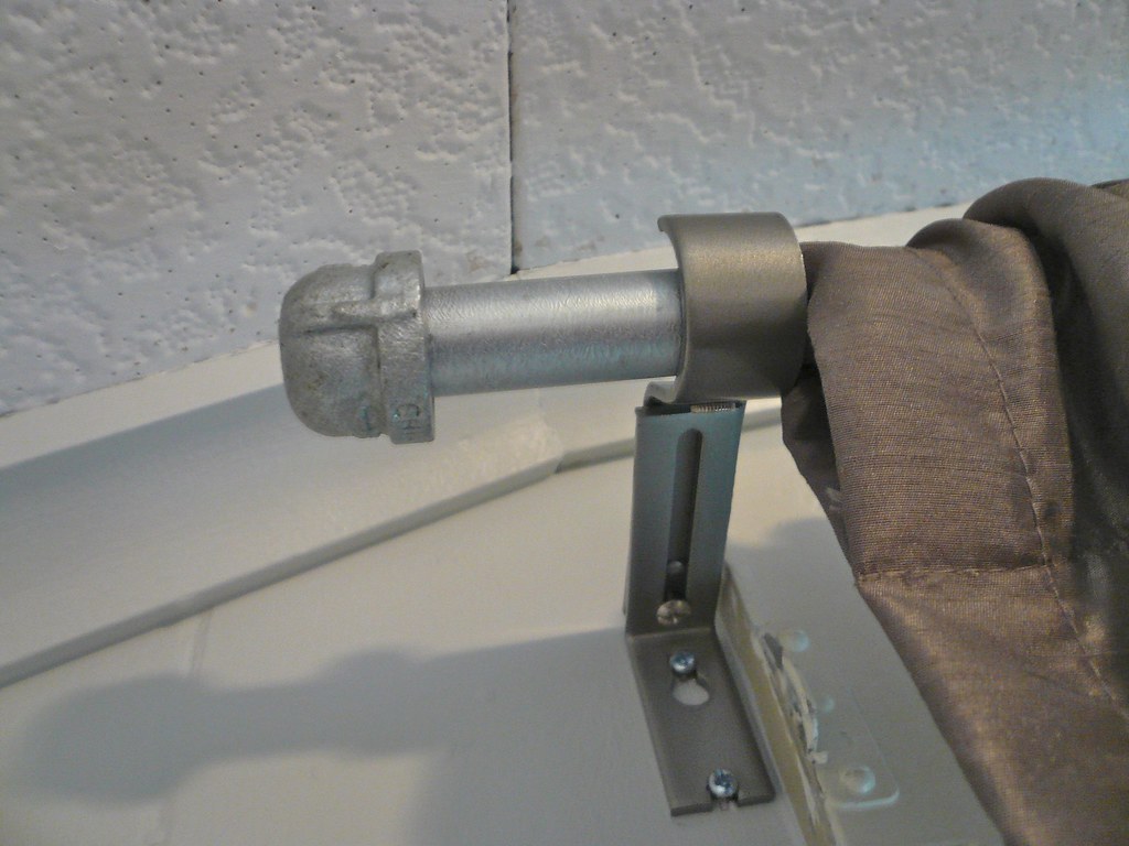 Electrical Conduit and plumbing pipe caps = curtain rod Flickr