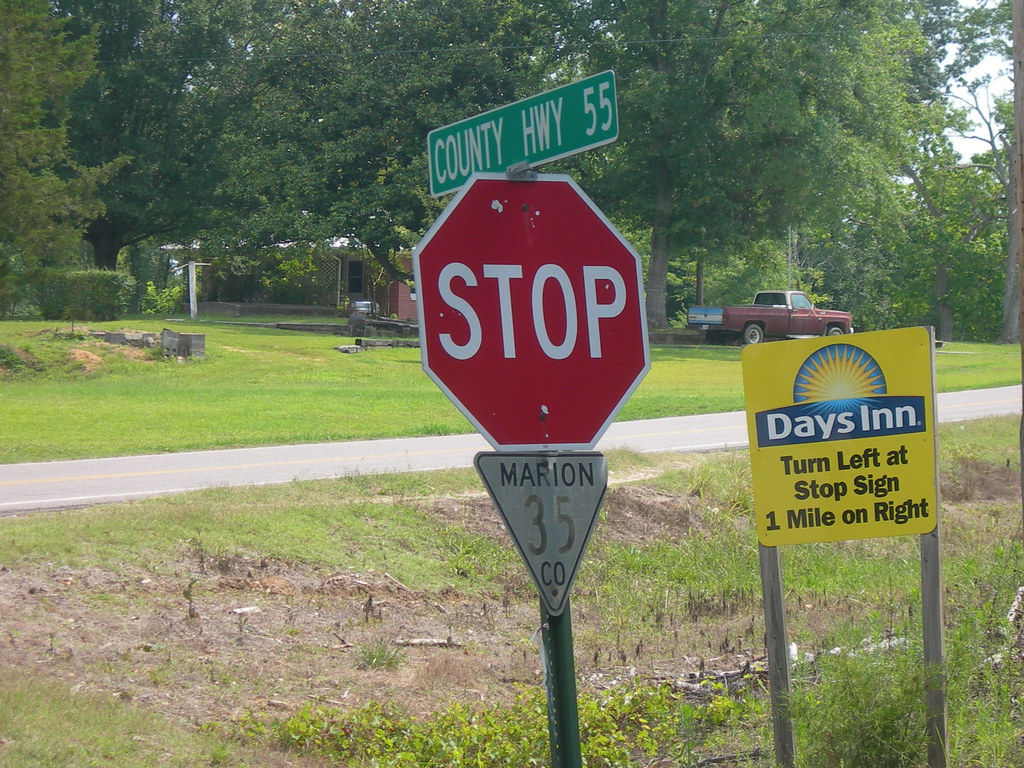 Old Marion County Road Sign On the "river road" near Hamil… Flickr
