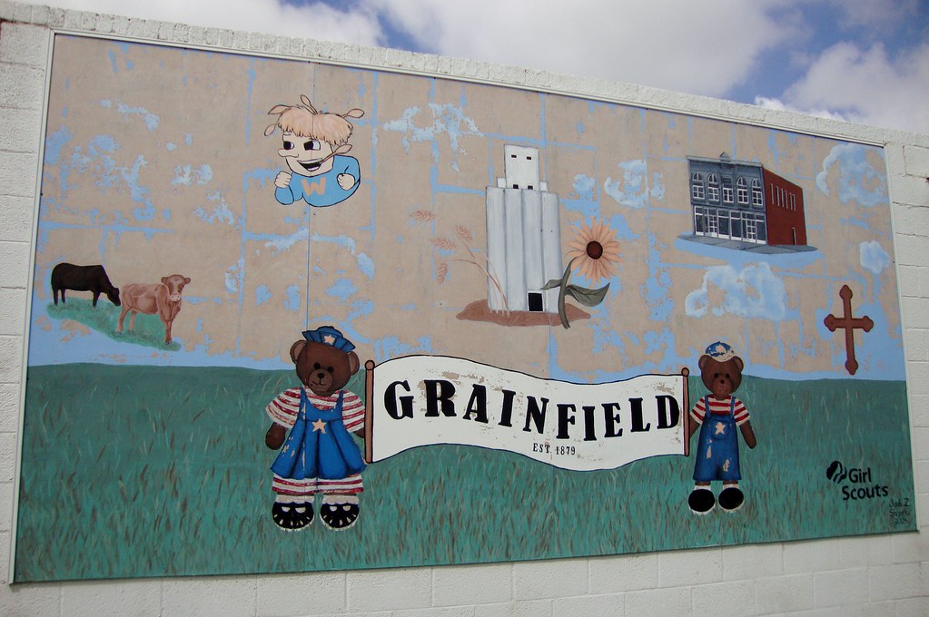 Grainfield Mural (Grainfield, Kansas) Grainfield is locate… Flickr