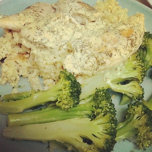 Chicken with mustard dill sauce (made with coconut milk fr… Flickr