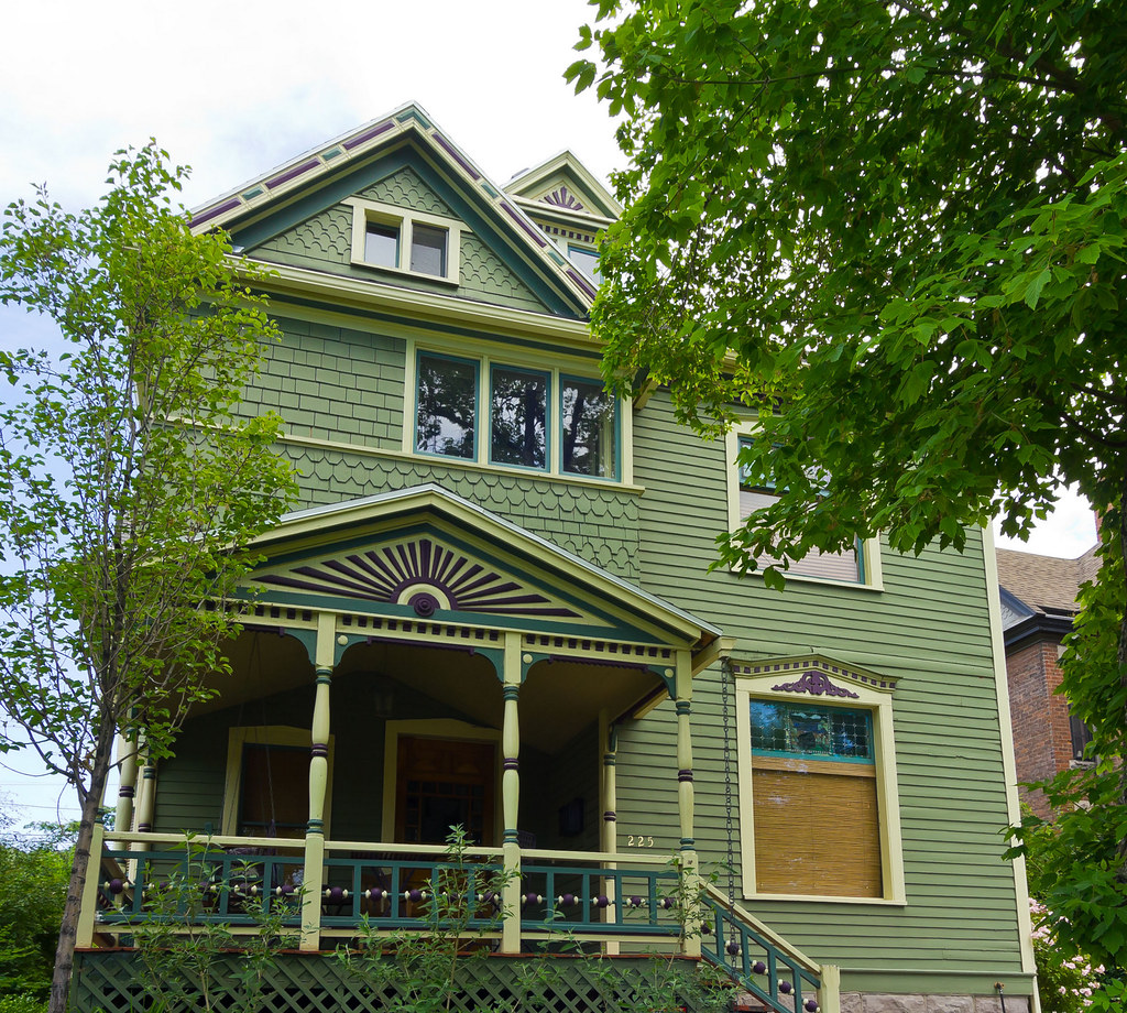 Renovated Green Victorian House Part of the Salt Lake City… Flickr
