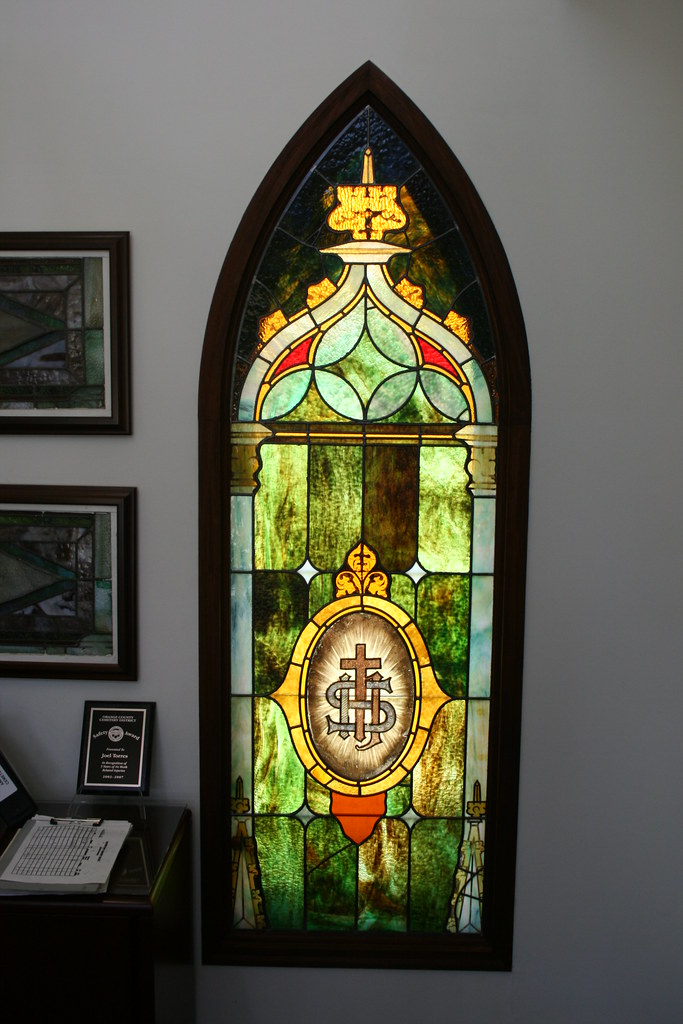 Stained glass from St. Boniface Orange County Historical S… Flickr