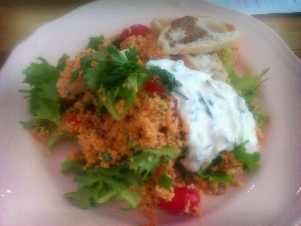 Cajun chicken couscous salad tinybabywolf Flickr