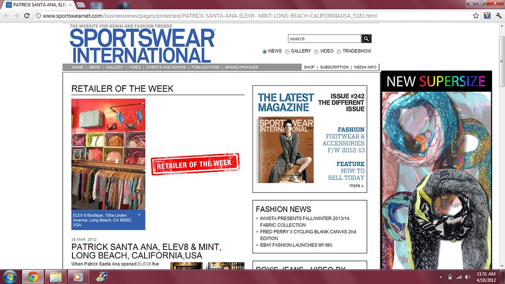 Sportswear International Magazine Elev8 Retailer of the we… Flickr