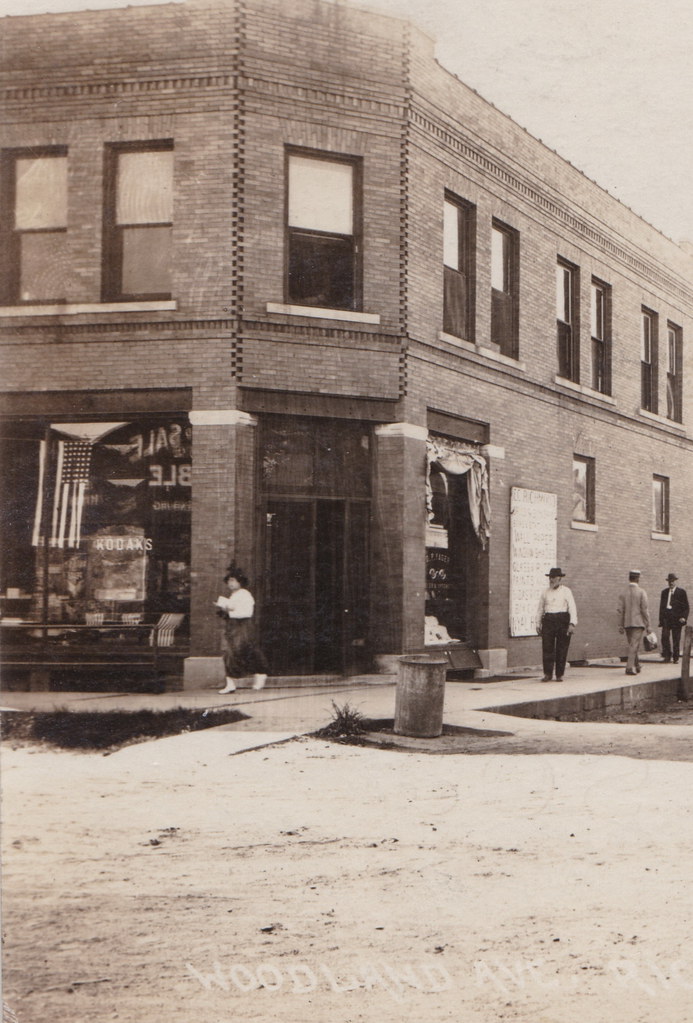 US IA Riceville IA RPPCc.1915 Downtown Stores Businesses D… Flickr