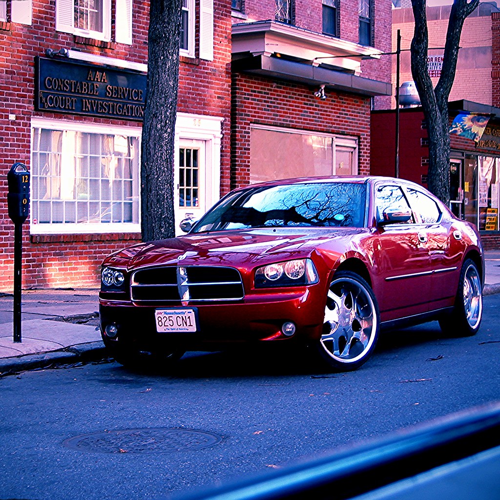 2010 Dodge Charger Candy Apple Red w/ 22" rims Silvester Humaj Flickr