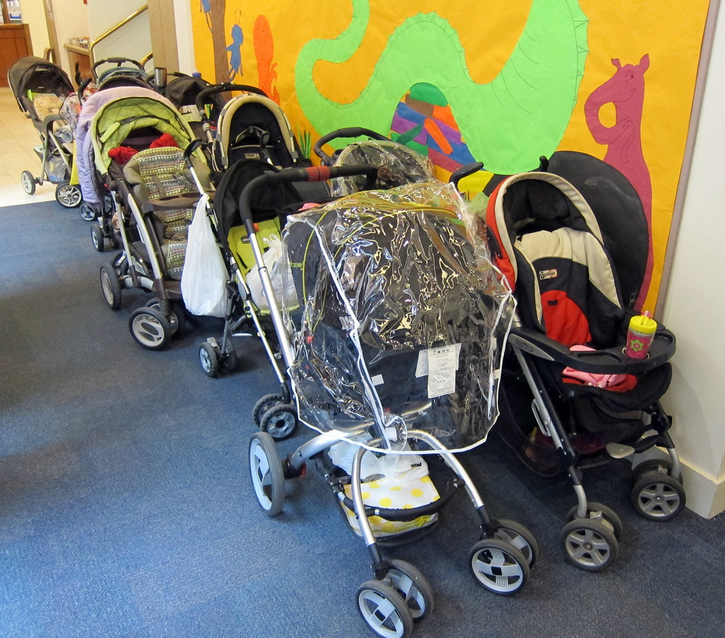 Stroller parking at the Library Storytime for Babies Met… Flickr